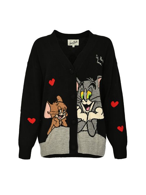 Cardigan Sasi Tom and Jerry in misto lana e cashmere Mc2 Saint Barth | SASI00104138I
